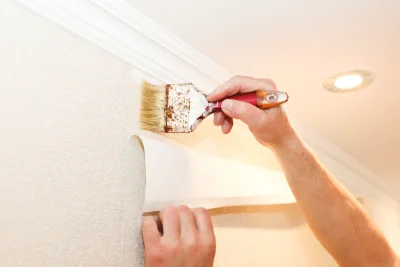 Pose de papier peint à Poursay-Garnaud — revêtements muraux et toiles de verre